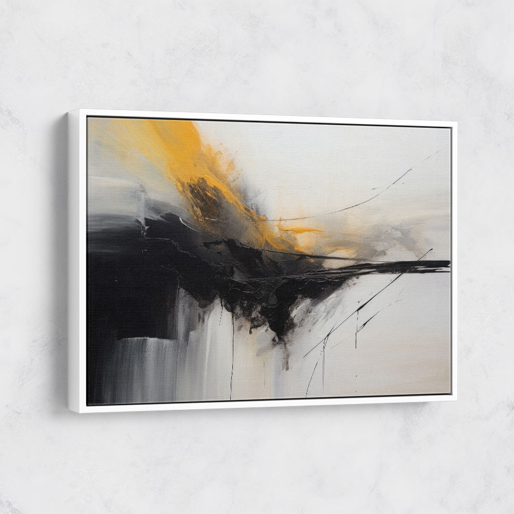 Modern art black and shop white
